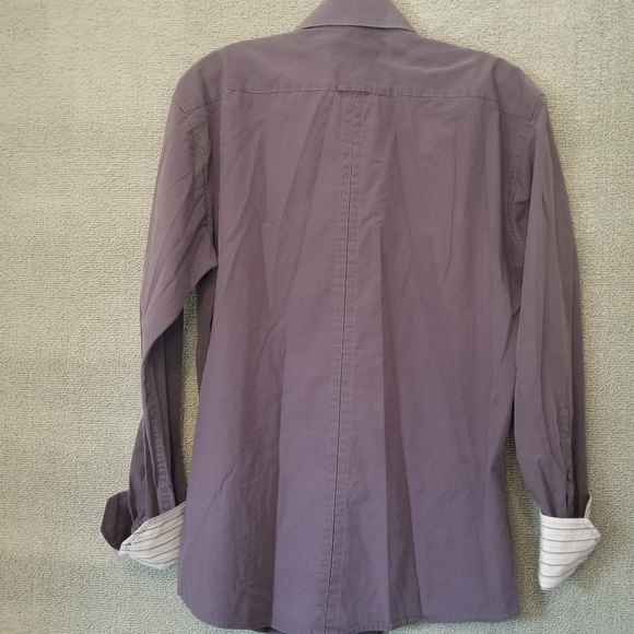 Ben Sherman Black Label Shirt Adult Small Purple Preppy Long Sleeve Mens 1850 - Picture 2 of 5